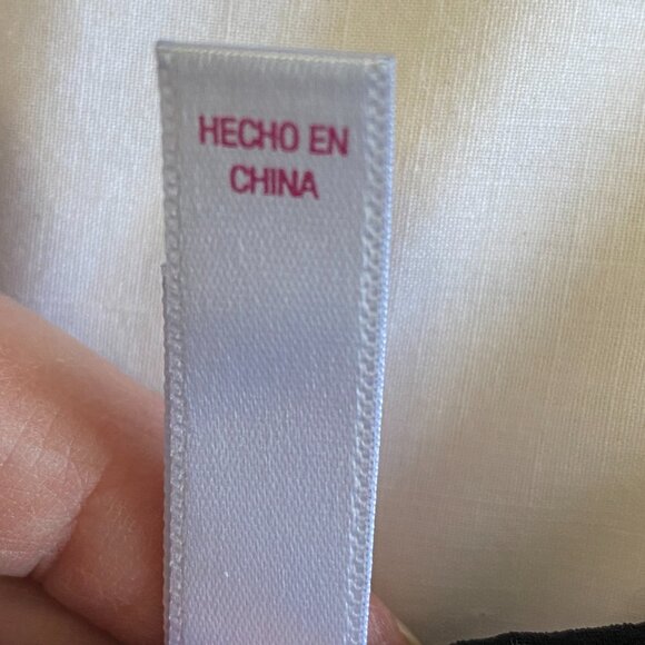 XHILARATION Black Swiss Dot Floral Embroidered Babydoll Dress M - Picture 16 of 16